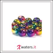 Multihued Rainbow Brass Beads