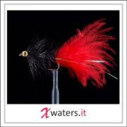 New Gold Head Wolly Bugger Black, red