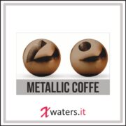 Slotted Tungsten Beads Metallic Coffee