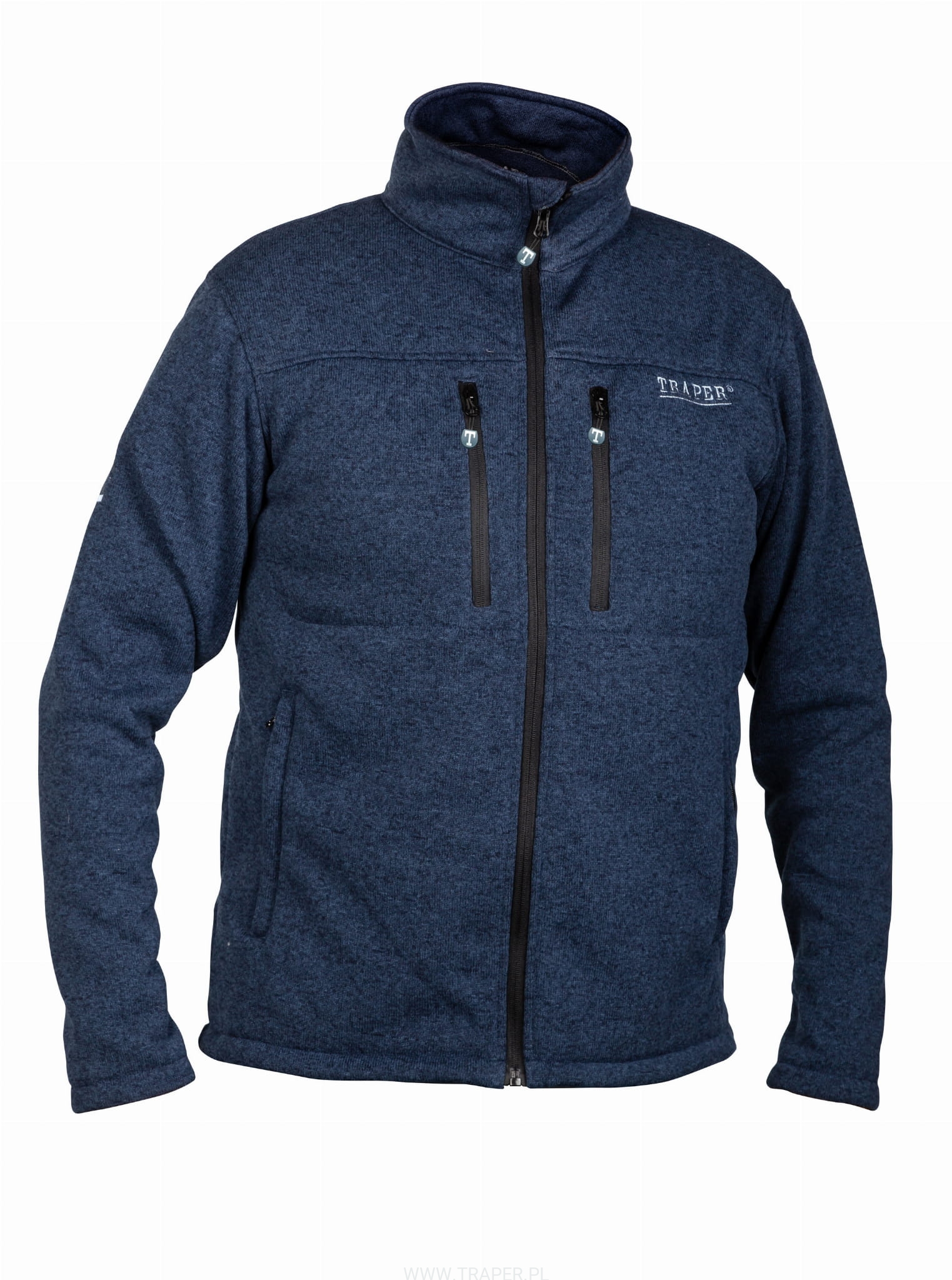 Giacca invernale con cerniera blue