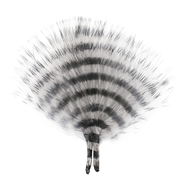 Montana Fly Company – Barred Marabou – Grey/Barred Black (1/8 oz)