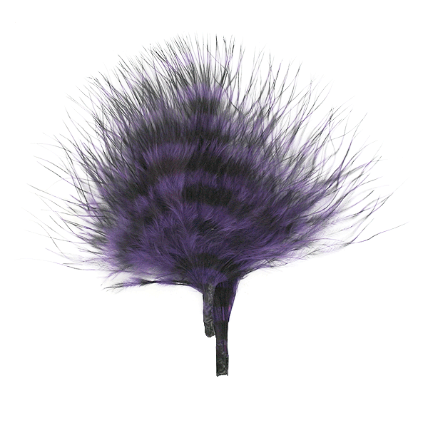 Montana Fly Company – Barred Marabou – Purple/Barred Black (1/8 oz)