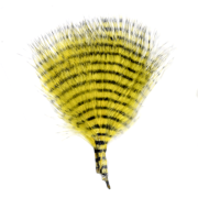 Montana Fly Company – Mini Barred Marabou – Yellow/Barred Black