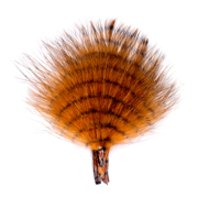 Montana Fly Company – Fine Barred Marabou – Burnt Orange/Barred Black