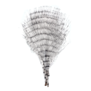 Montana Fly Company – Fine Barred Marabou – White/Barred Black