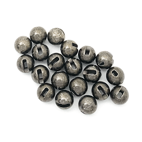 Slotted Tungsten Beads - Black Nickel
