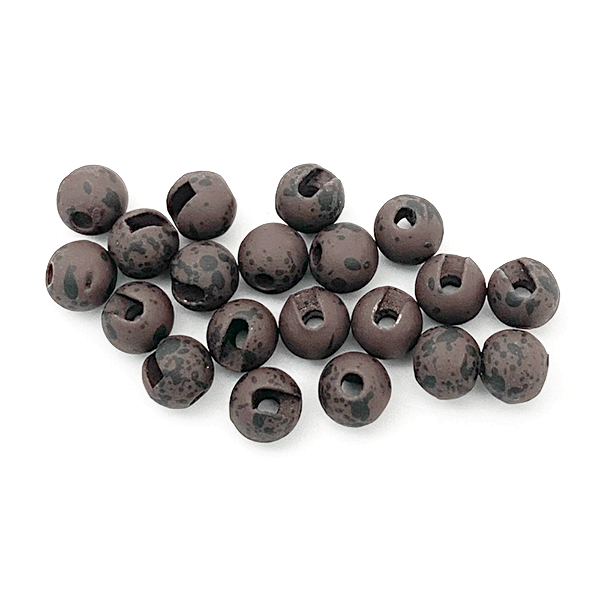 Montana Fly Company – Slotted Tungsten Beads – Mottled Brown